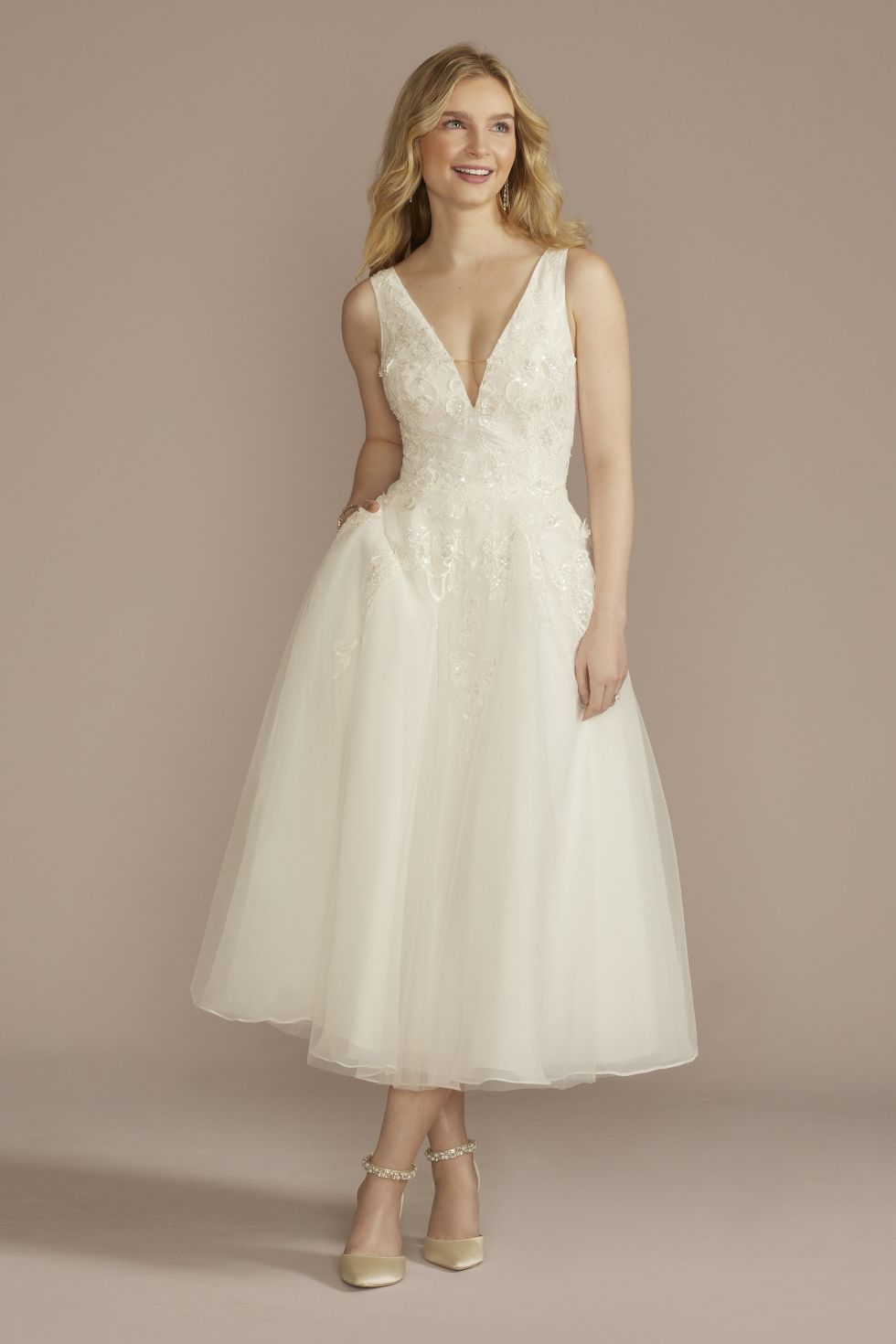 David's bridal rehearsal hot sale dinner dress